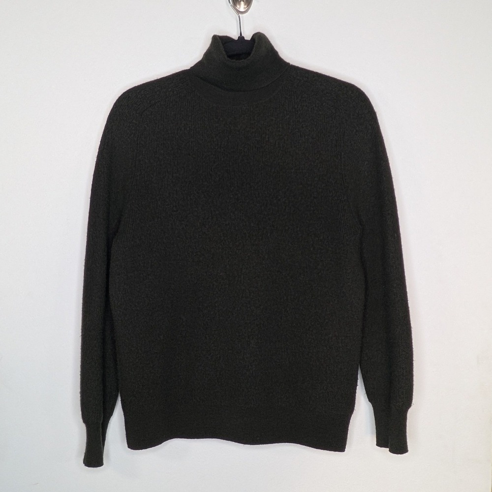 J. Crew Destination Men's Merino Wool Turtle Neck Pullover Sweater Dark Green M